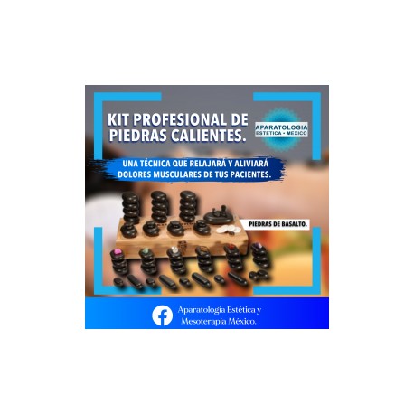 KIT PROFESIONAL DE PIEDRAS CALIENTES 28PZ...